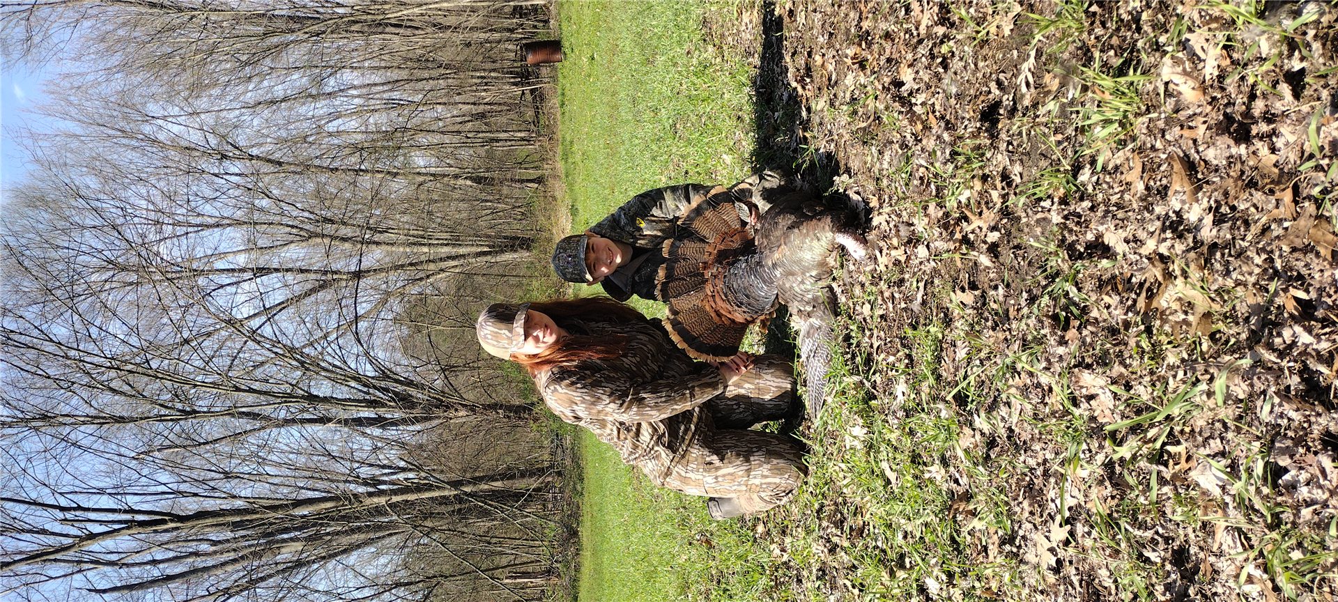 Proud Mama with his first Turkey